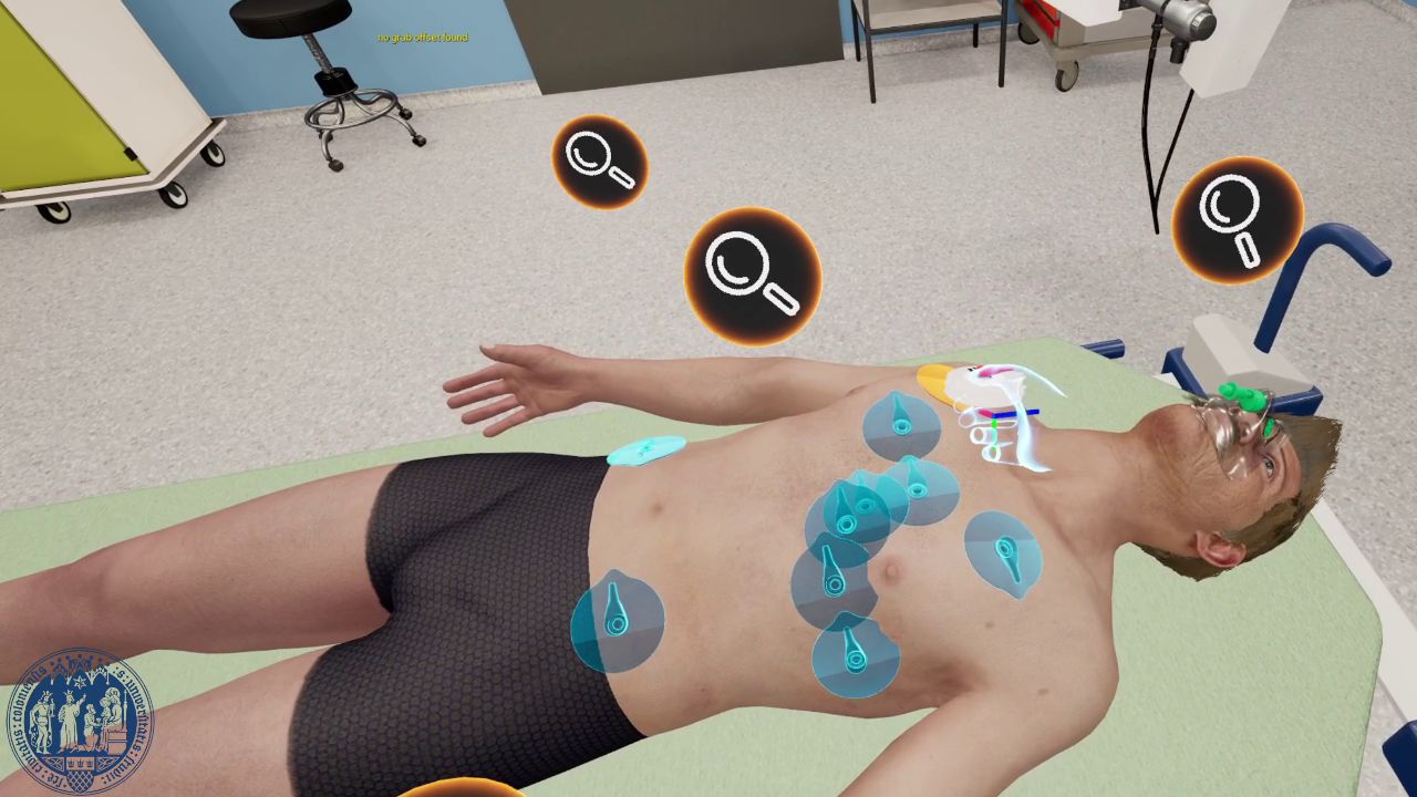 Shock Room VR Training – team managing a virtual emergency scenario